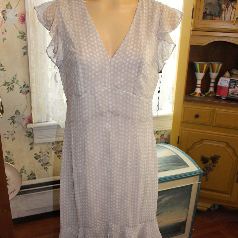 NWT Tommy Hilfiger Polka Dot Dress Lined Beautiful Summer Dress  Sz 10